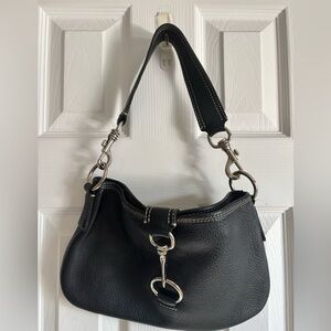 Mix Miu Black Leather Shoulder Bag